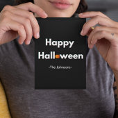 モダンハロウィンポストカード - 名前入り ポストカード