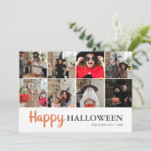 モダンハロウィン写真コラージュ カード (スタンド正面)