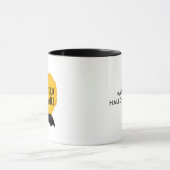 モダンハロウィ不気味ン&甘飛んでいるこうもり&ムーン マグカップ (中央)