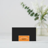 モダンハローウィンパーティチケット招待状 エンクロージャーカード (スタンド正面)