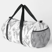 モダンハワイアンプリントバードパラダイスパターンacc ダッフルバッグ (右コーナー)