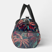 モダンハワイアンプリントバードパラダイスパターンacc ダッフルバッグ (右)