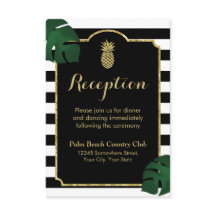 モダンハワイアン ゴールドパイナップル ウェディング レセプション