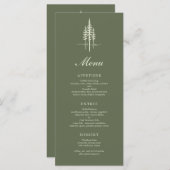 モダンハンター・グリー・ツリー・フォレ素朴スのメ結婚ニュー メニュー (正面/裏面)