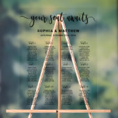 モダンハンドレタリング結婚式の座席表の看板 アクリルサイン (ニュートラル)