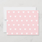 モダンハートのラブ招待状 招待状 (裏面)