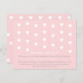 モダンハートのラブ招待状 招待状 (正面/裏面)