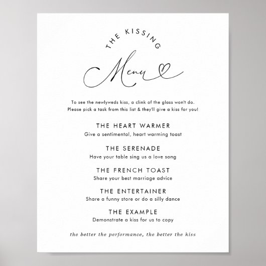 モダンハートスクリプキスをするトのメ結婚ニュー記号 ポスター (正面)