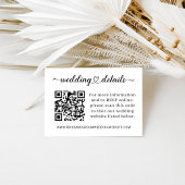 モダンハートス結婚クリプトの詳細QRコード エンクロージャーカード