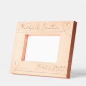 モダンハートス結婚ヴァレンティネス記念日 レーザー彫刻フレーム (左)