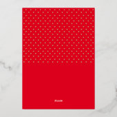 モダンハートフォトコラージュ 箔シーズンカード (裏面)