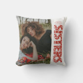 モダンハートフォトシスターギフト クッション (正面)