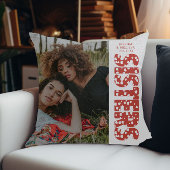 モダンハートフォトシスターギフト クッション