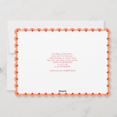 モダンハートフレームあいさつカラーフォトフレーム シーズンカード (裏面)