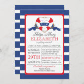 モダンハートブイブライダルシャワー 招待状 (正面/裏面)