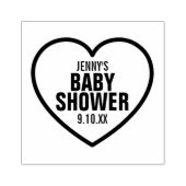 モダンハートベイビーシャワースプリンクルギフト ラバースタンプ (インプリント)