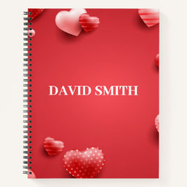 モダンハート付きノートブック ノートブック