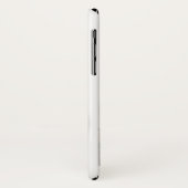 モダンハート写真ファミリーホワイトユーザー名 Case-Mate iPhoneケース (裏面/左)