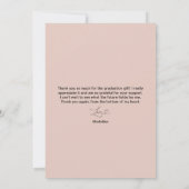 モダンハート卒業サンキューカード サンキューカード (裏面)