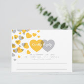 モダンハート応答カード 出欠カード (スタンド正面)