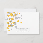 モダンハート応答カード 出欠カード (裏面)