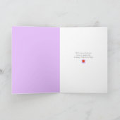 モダンハート愛がバレンタインに小さな願い事を送る カード (内部)