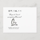 モダンハート日付はがきを保存 案内ポストカード (裏面)