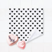 モダンハート白黒 バスタオルセット