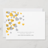 モダンハート結婚式招待状 招待状 (裏面)