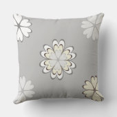 モダンハート花オンシルバーダスト クッション (裏面)