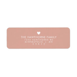 モダンハート送信ラヴミニマル赤面ピンクアドレス ラベル