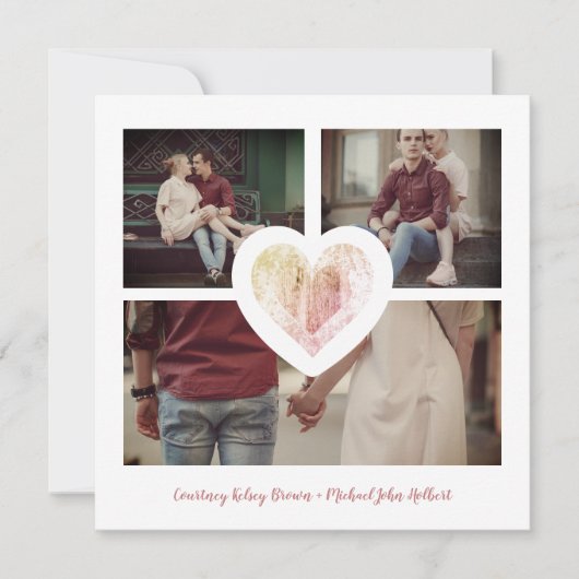 モダンハート3 フォトエンゲージメント カップルセッション セーブザデート (正面)