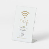 モダンハート ビジネスWiFiパスワード ウェルカムサイン 台座サイン (正面)