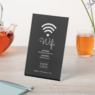モダンハート ビジネスWiFiパスワード ウェルカムサイン 台座サイン