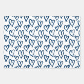 モダンハート ラッピングペーパーシート (正面)