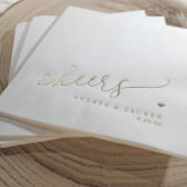 モダンハート Cheers ウェディング 箔ナプキン