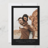 モダンハート Save The Date カレンダー写真カード セーブザデート (裏面)