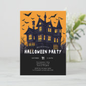 モダンハ幽霊のよく出るウス | ハローウィンパーティ 招待状 (スタンド正面)