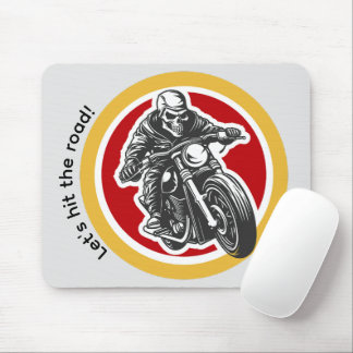 モダンバイクでレッツ・ヒット・ザ・ロード・ボーイズ マウスパッド