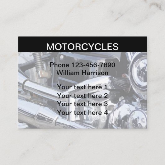 モダンバイクのテーマ 名刺 (正面)