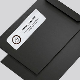 モダンバイクバイクもしくは自転車に乗る人結婚ズモノグラムイニシャル ラベル