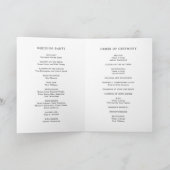 モダンバターイエローモノグラム エレガントな結婚式 プログラム (内部)