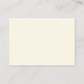 モダンバターイエローモノグラムQRコード結婚式RSVP ノートカード (裏面)