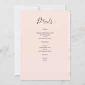 モダンバチェロレッテの週末 招待状 (裏面)