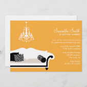 モダンバチェロレッテまたはブライダルシャワー招待状 招待状 (正面/裏面)