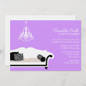 モダンバチェロレッテまたはブライダルシャワー招待状 招待状 (正面/裏面)