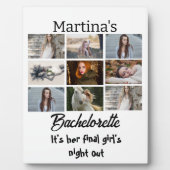 モダンバチェロレッテ9パーソナライズされたフォトコラージュ フォトプラーク (正面)