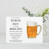 モダンバチュラーパーティビール応援 招待状 (スタンド正面)