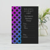 モダンバチュラーパーティ招待状点 招待状 (スタンド正面)