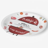 モダンバックヤードBBQベビーシャワー ペーパープレート (アングル)